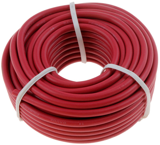 14 Gauge Red Primary Wire- Card - Dorman# 85716