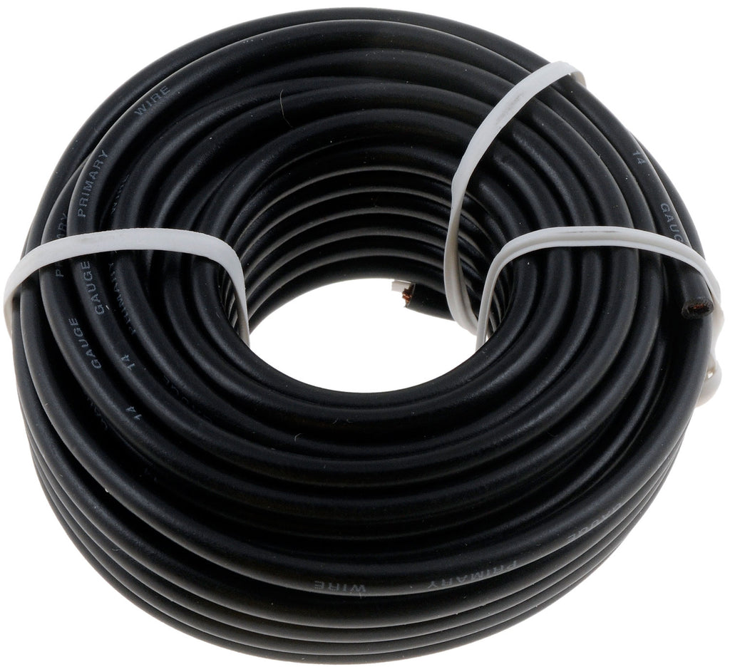 14 Gauge Black Primary Wire- Card - Dorman# 85718