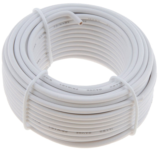 16 Gauge White Primary Wire- Card - Dorman# 85727