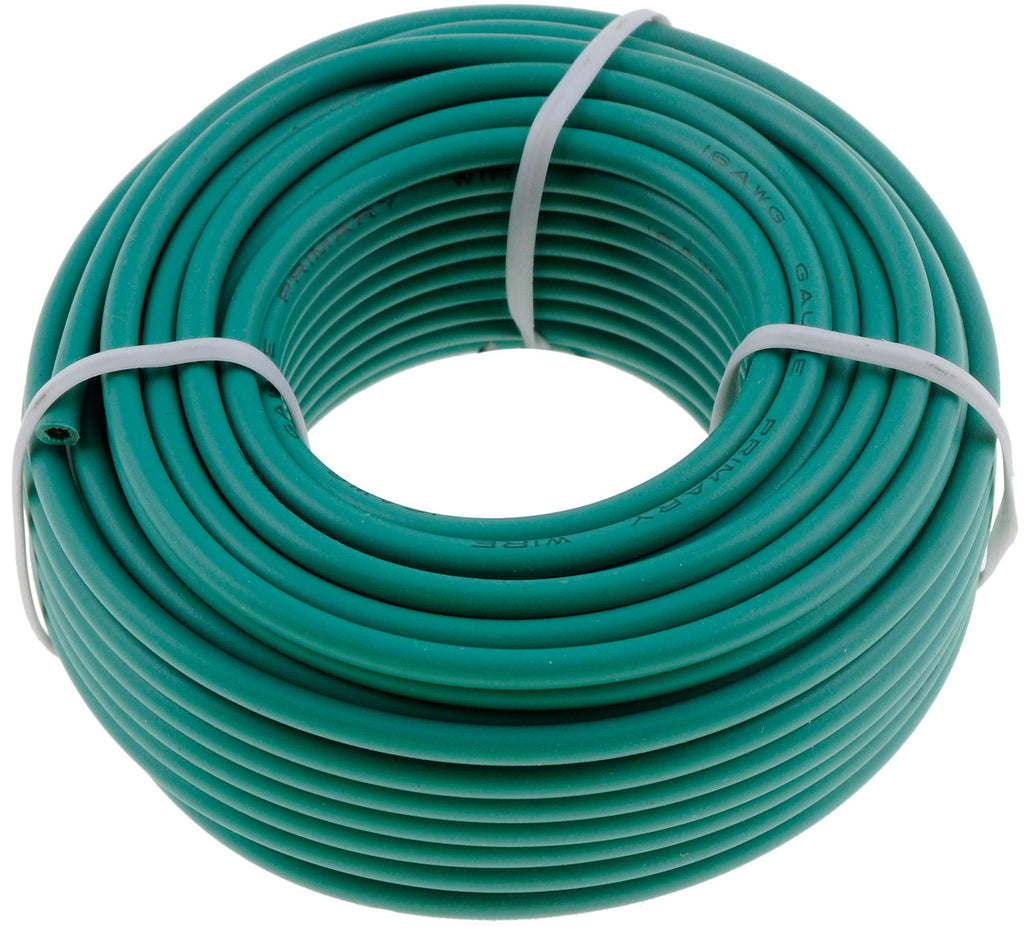 16 Gauge Green Primary Wire- Card - Dorman# 85731