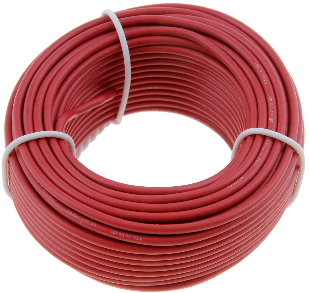 18 Gauge Red Primary Wire- Card - Dorman# 85732