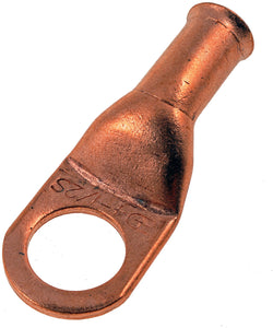 4 Gauge 1/2 In. Copper Ring Lugs - Dorman# 86175