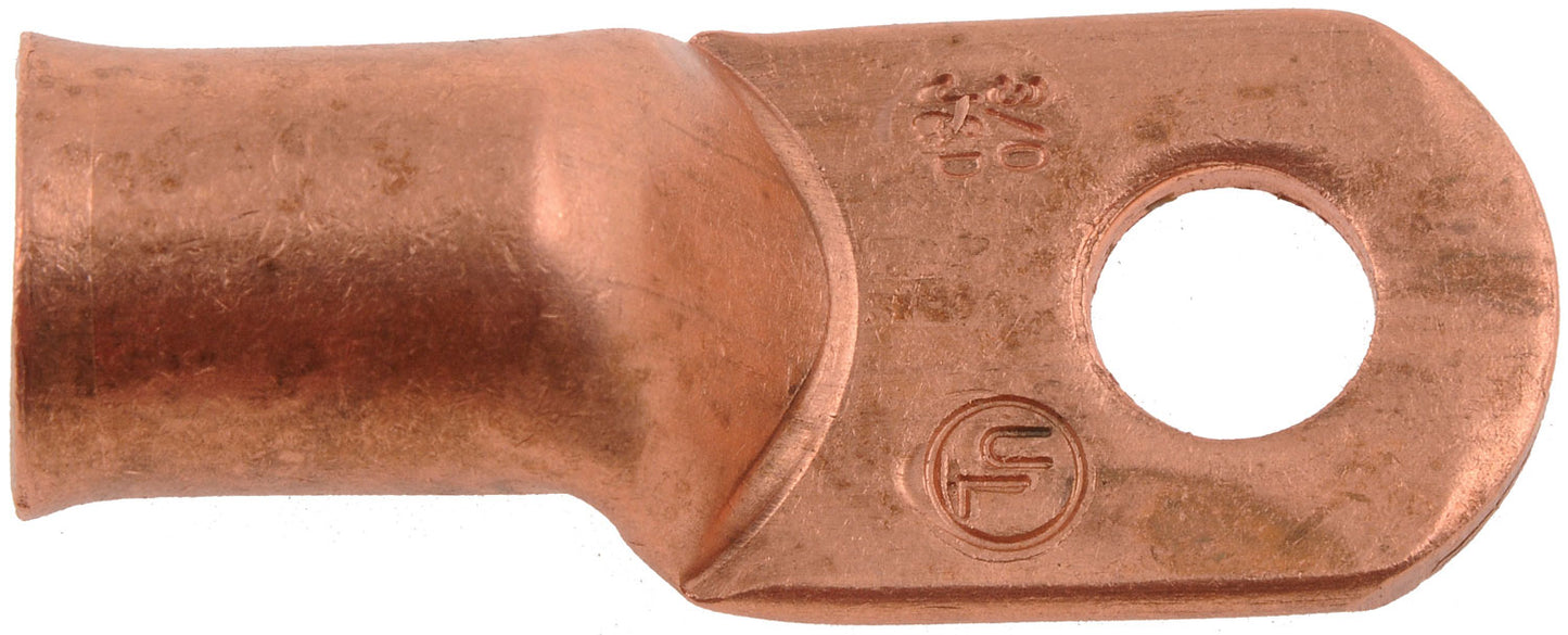 3/0 Gauge 3/8 In. Copper Ring Lugs - Dorman# 86194