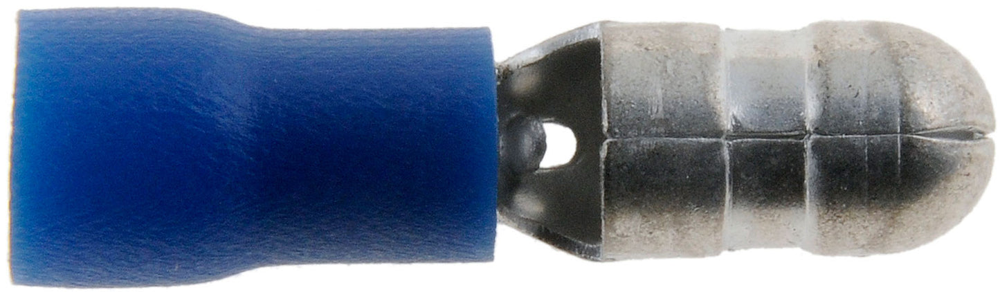 16-14 Gauge Male Bullet Connector, .188 In., Blue - Dorman# 85457