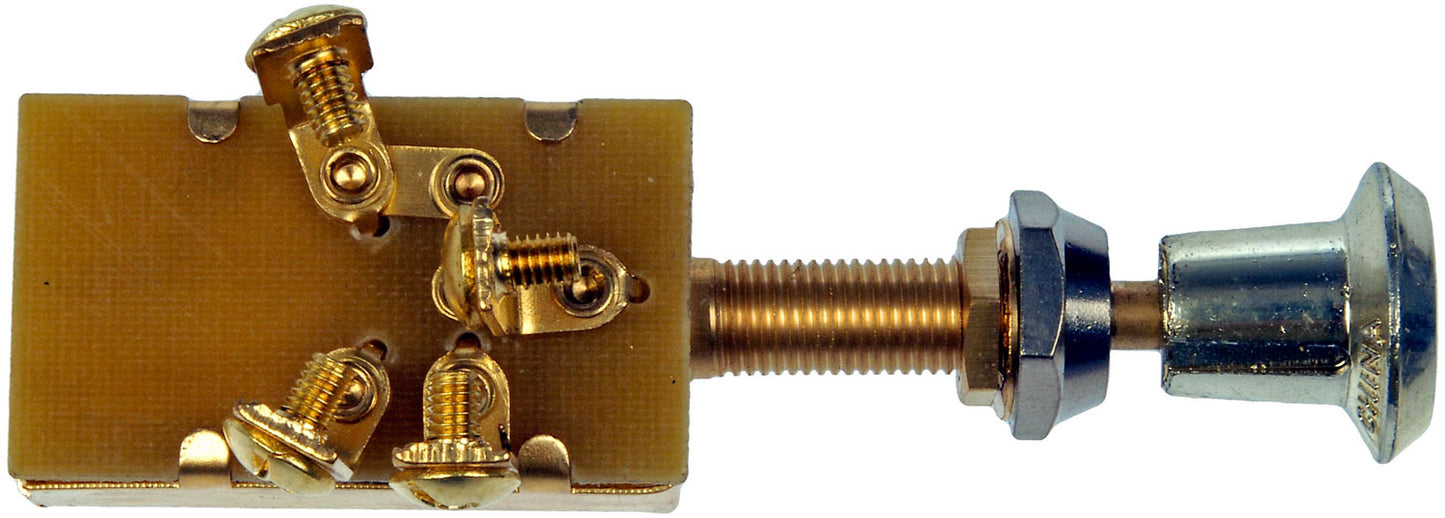 Push/Pull Brass Electrical Switches, 3 Position Screw Terminals - Dorman# 86914