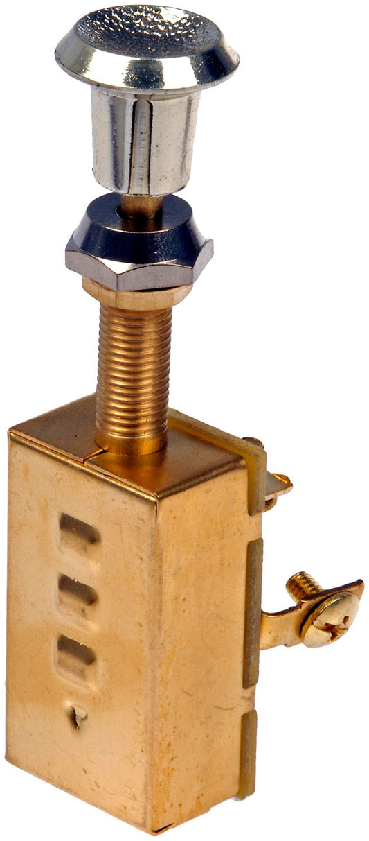 Push/Pull Brass Electrical Switches, 3 Position Screw Terminals - Dorman# 86914