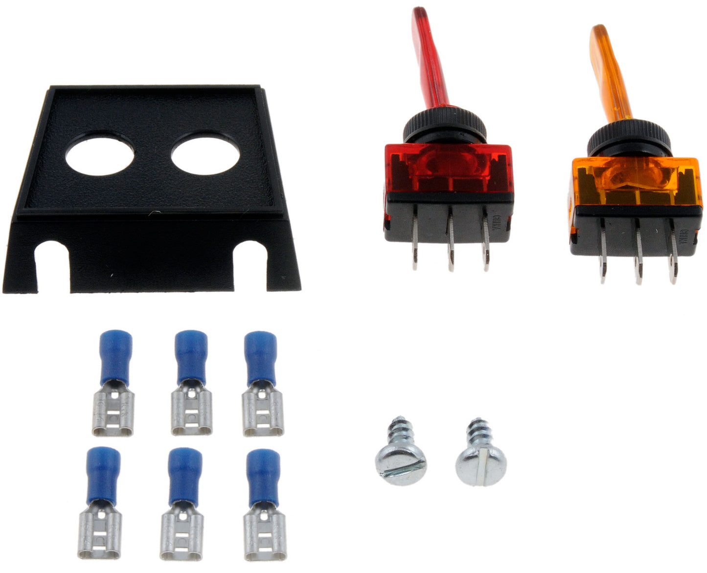 Lever Multiple Toggle Kit 2 Switches: Red and Amber - Dorman# 86920