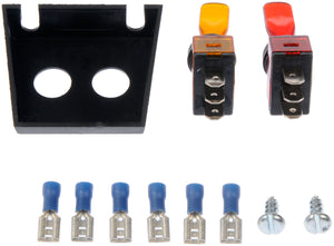 Lever Multiple Toggle Kit 2 Switches: Red and Amber - Dorman# 86920