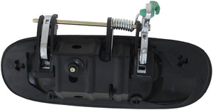 Exterior Door Handle Rear Right Chrome Lever Smooth Black House - Dorman# 88192