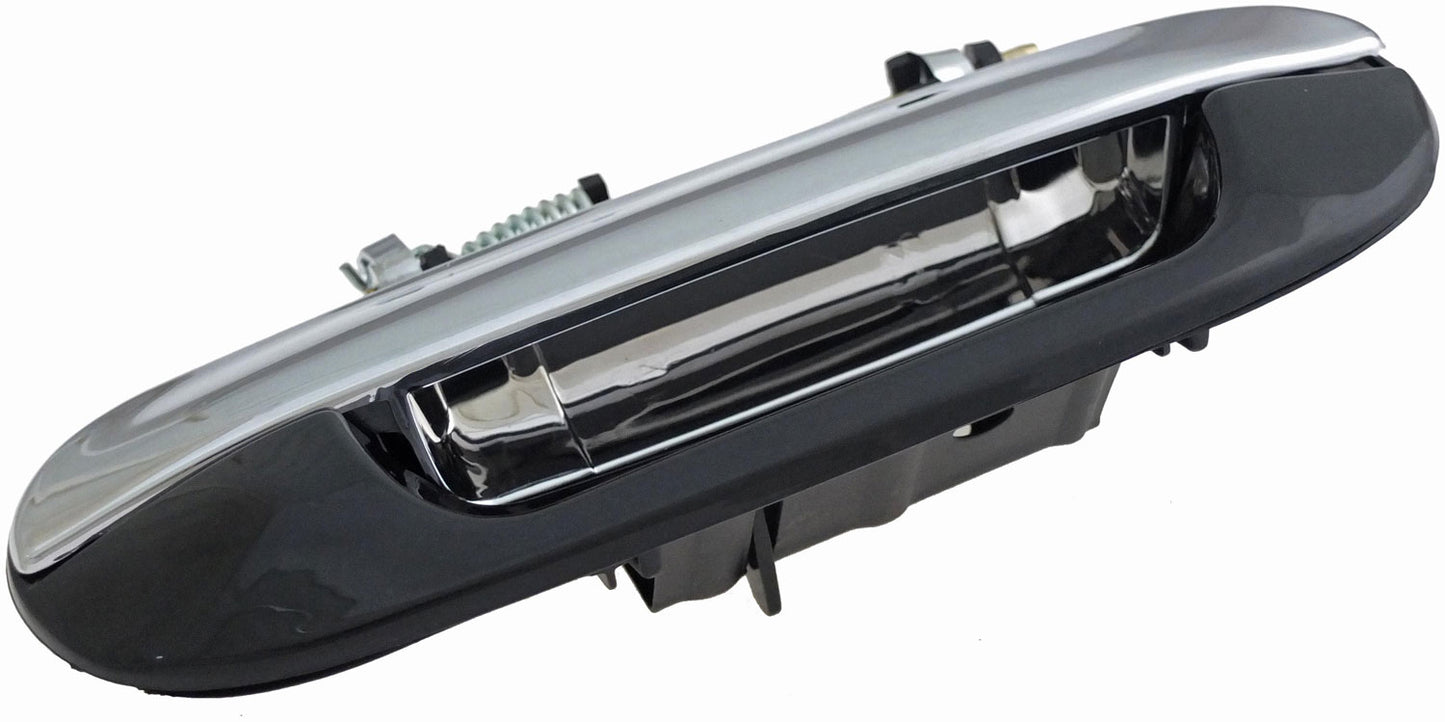 Exterior Door Handle Rear Right Chrome Lever Smooth Black House - Dorman# 88192