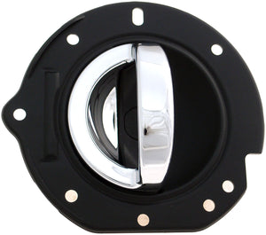 New Interior Door Handle Rear Right Kit, Black w/ Chrome Handle - Dorman 88235