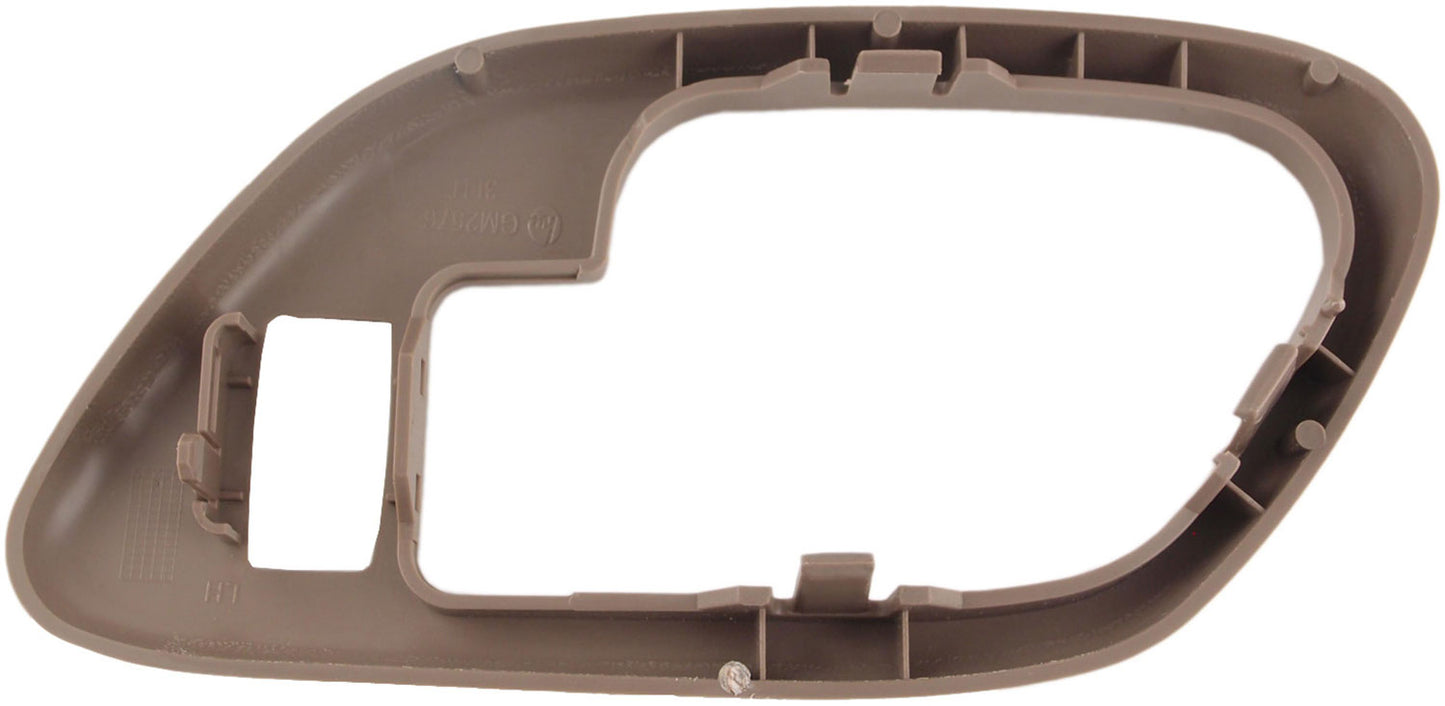 Int Door Handle Front & Rear Left Handle Bezel w/ lock Brown (Tan), Dorman 88537