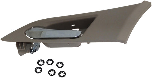 Int Door Handle Front Left Kit w/o Power Switch Hole Chrome Lever - Dorman 88629