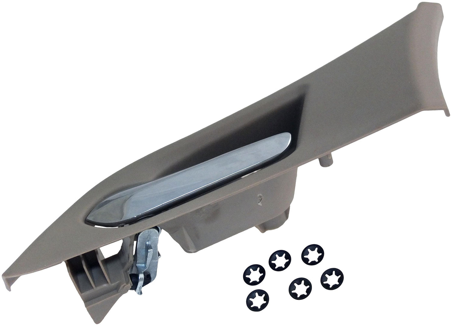 Int Door Handle Front Left Kit w/o Power Switch Hole Chrome Lever - Dorman 88629