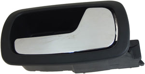 Interior Door Handle Rear Right Kit Chrome Lever Black Housing - Dorman# 88660