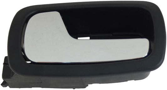 Interior Door Handle Rear Left Kit Chrome Lever Black Housing - Dorman# 88663