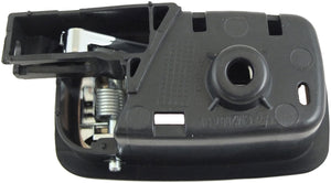 Interior Door Handle Rear Left Kit Chrome Lever Black Housing - Dorman# 88663