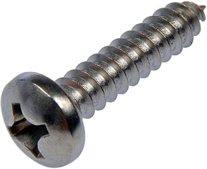 Self Tapping Screw Pan Phillips Head-No. 12 x 1 In. - Dorman# 896-837