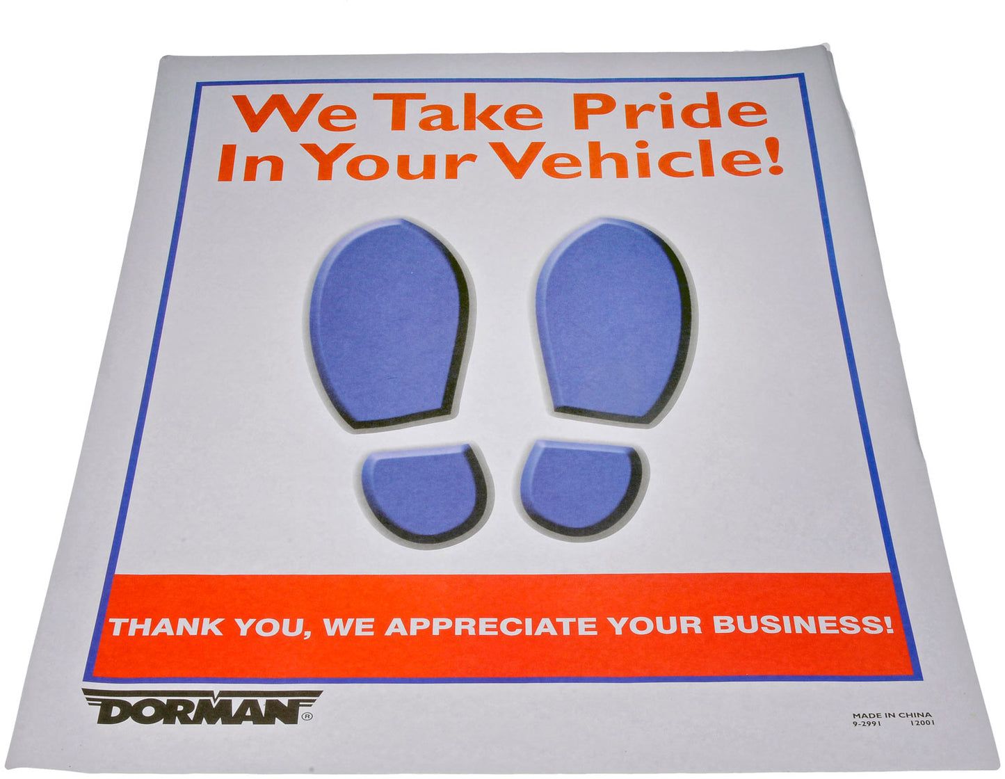 15 In. x 18 In. Paper Disposable Floor Mats ( 250 Per Box) - Dorman# 9-2991