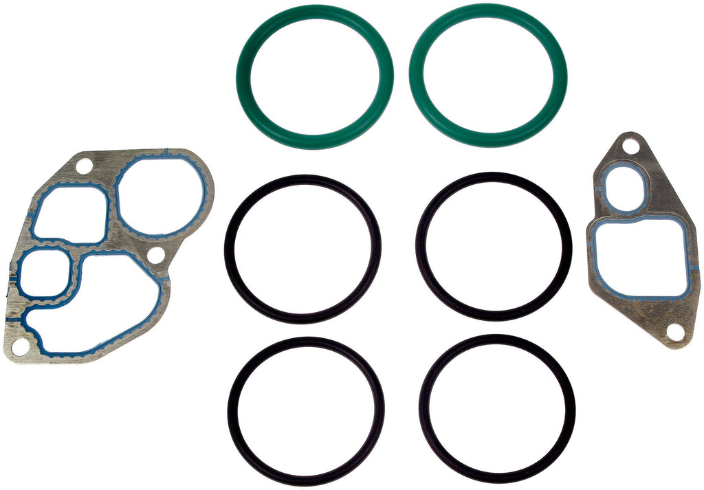 Oil Cooler Gasket Kit Dorman 904-224,F7TZ-6A636-AAA Fits 94-03 Ford E&F 7.3