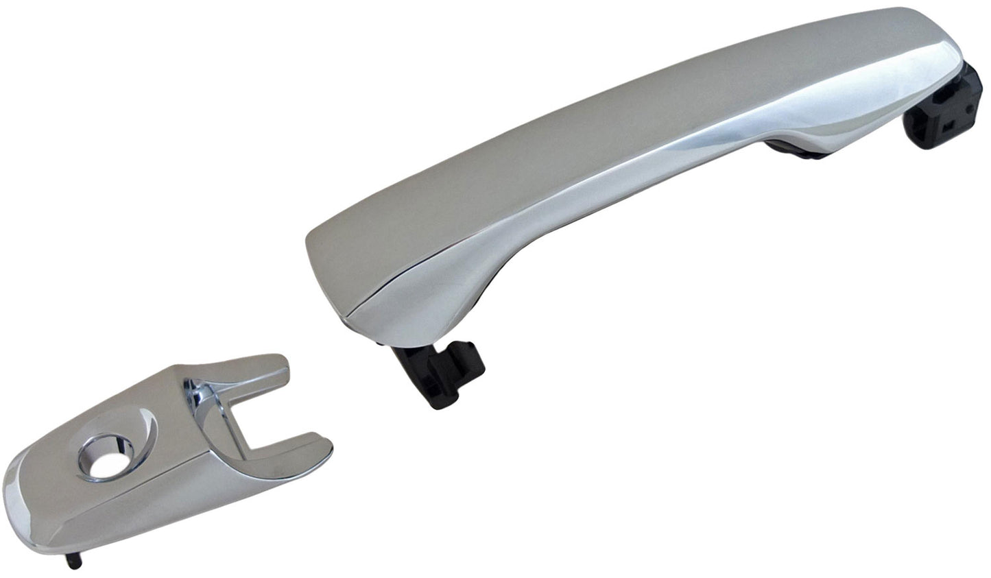 Ext Door Handle Front Left Chrome w/o Push Button Start w/ Keyhole, Dorman 90616