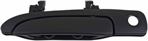 Ext Door Handle Front Left Smooth Black Lever Textured Black Housing - 90718