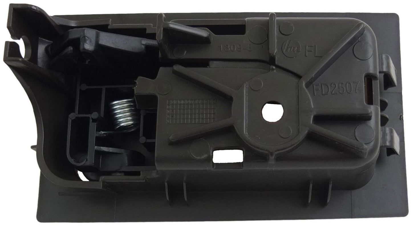 Int Door Handle Front/Rear Left Black Lever Gray Housing Manual Locks - 90824