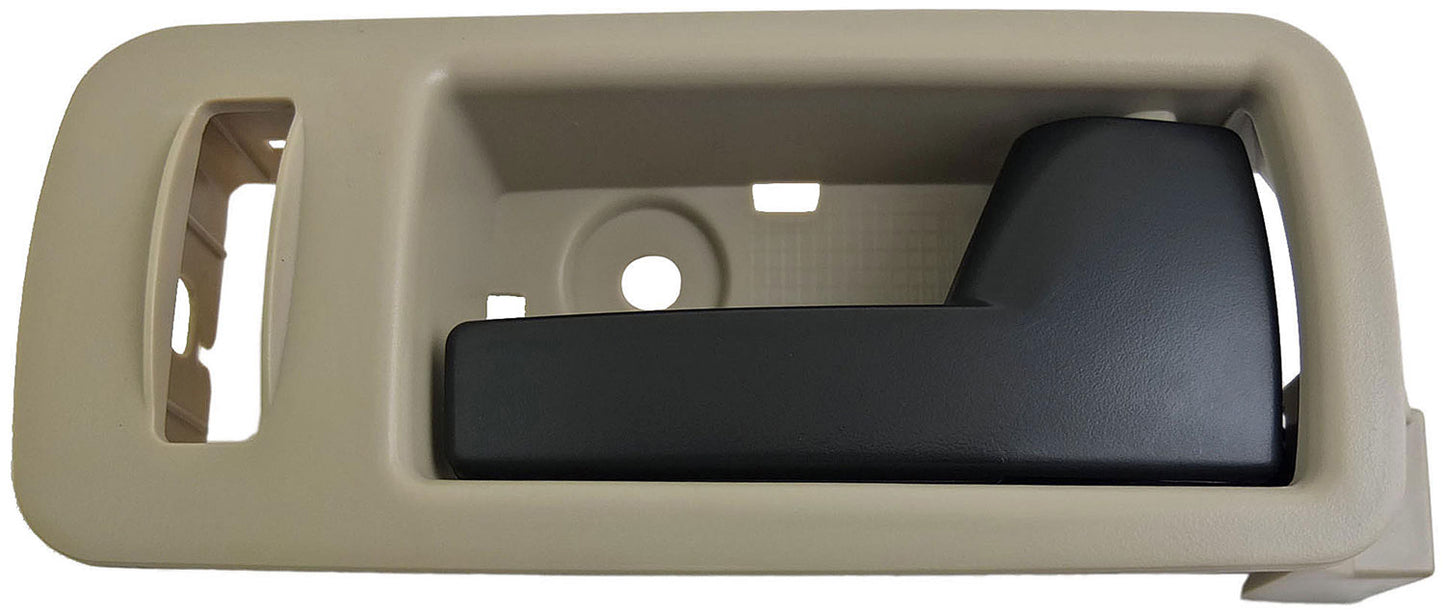 Interior Door Handle Front Right Black Lever Beige Housing Stone - Dorman# 90892