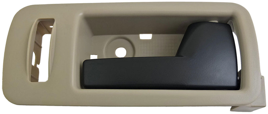 Interior Door Handle Front Right Black Lever Beige Housing Stone - Dorman# 90892