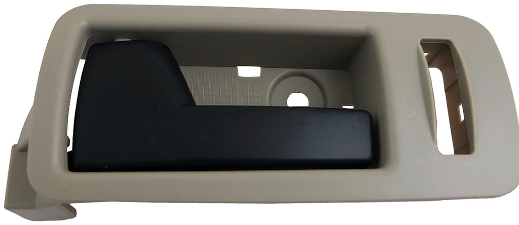 Interior Door Handle Front Left Black Lever Beige Housing Stone - Dorman# 90893