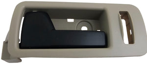 Interior Door Handle Front Left Black Lever Beige Housing Stone - Dorman# 90893