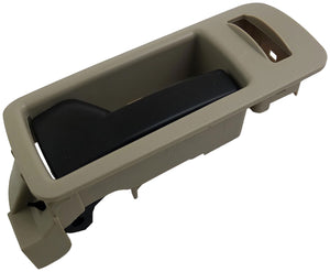 Interior Door Handle Front Left Black Lever Beige Housing Stone - Dorman# 90893