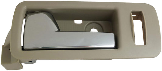 Interior Door Handle Front Left Chrome Lever Beige Housing Stone - Dorman# 90895