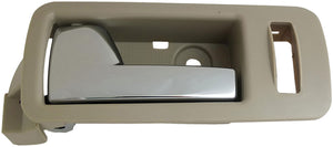 Interior Door Handle Front Left Chrome Lever Beige Housing Stone - Dorman# 90895