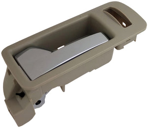 Interior Door Handle Front Left Chrome Lever Beige Housing Stone - Dorman# 90895