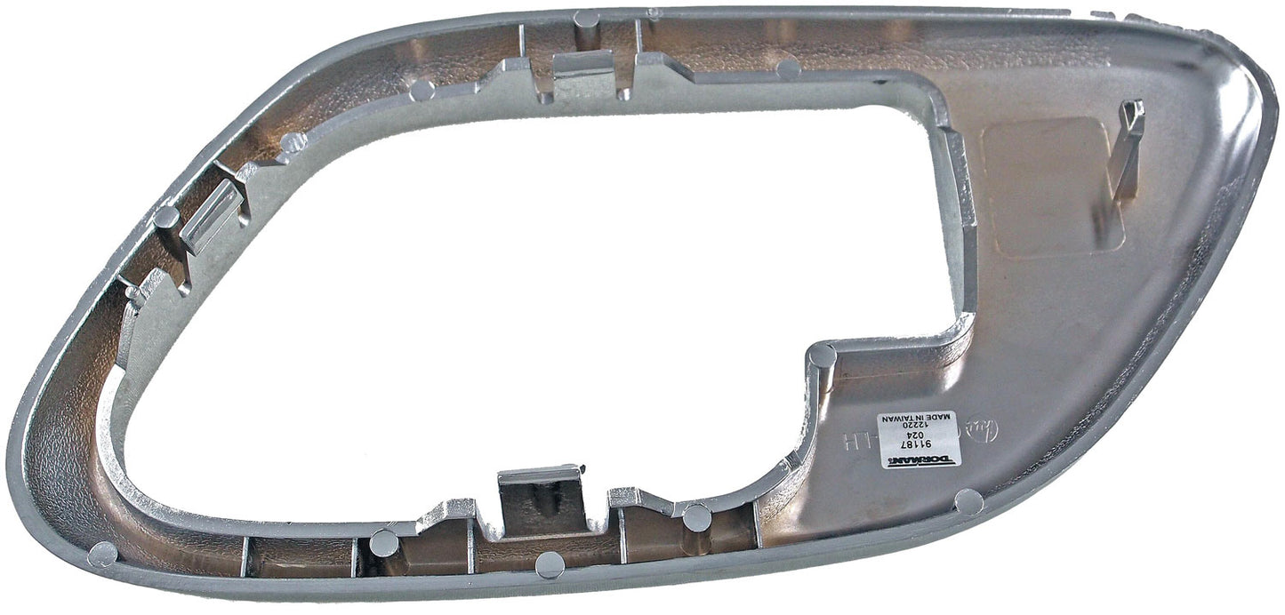 New Interior Door Handle Bezel Front & Rear Left w/o Powerlock - Dorman 91187