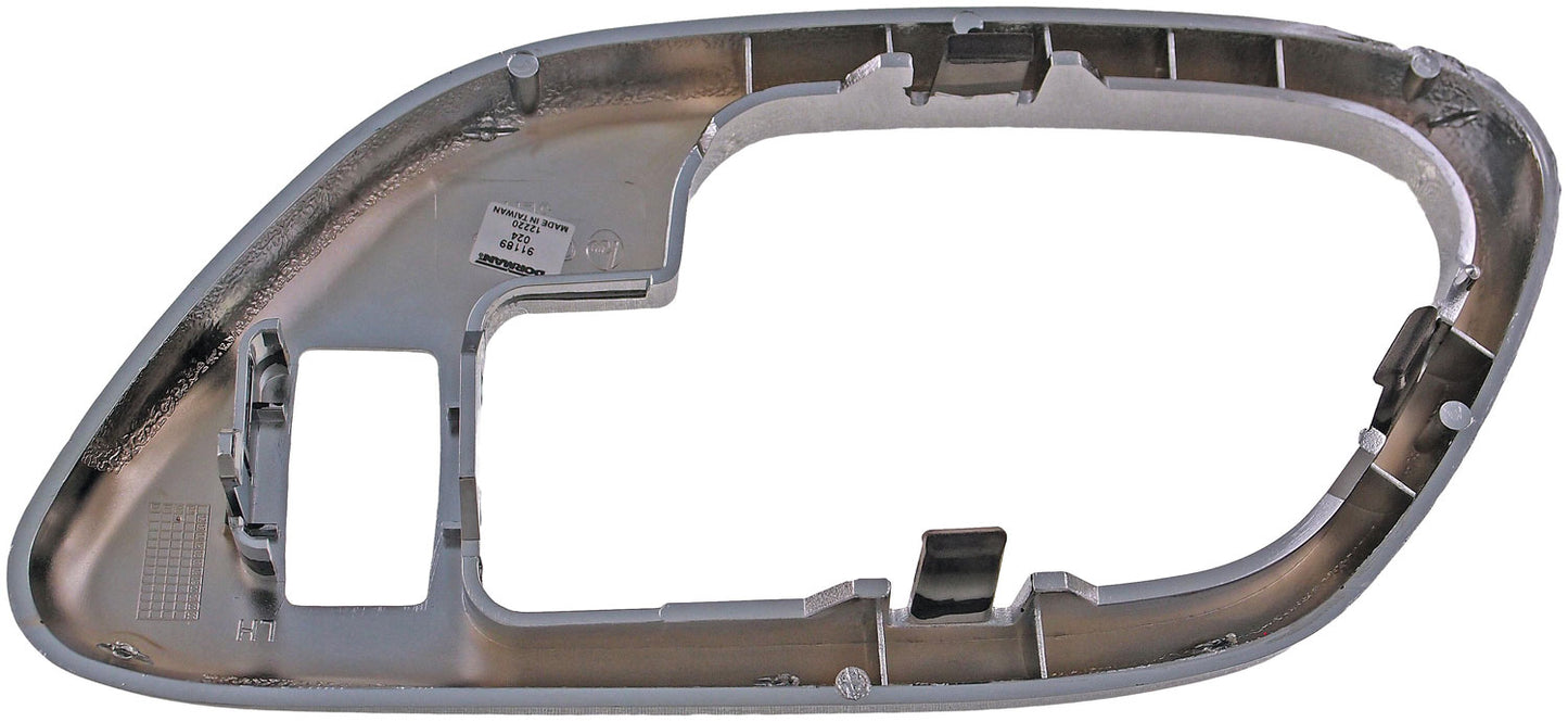 New Interior Door Handle Bezel Front Left With Powerlock Hole - Dorman 91189