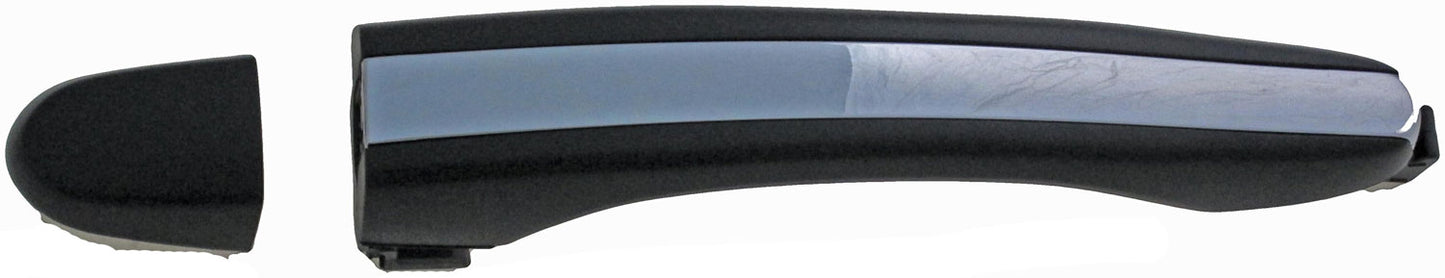Ext Door Handle Front Right w/o Keyhole Primed Black w/ Chrome Insert - 92214