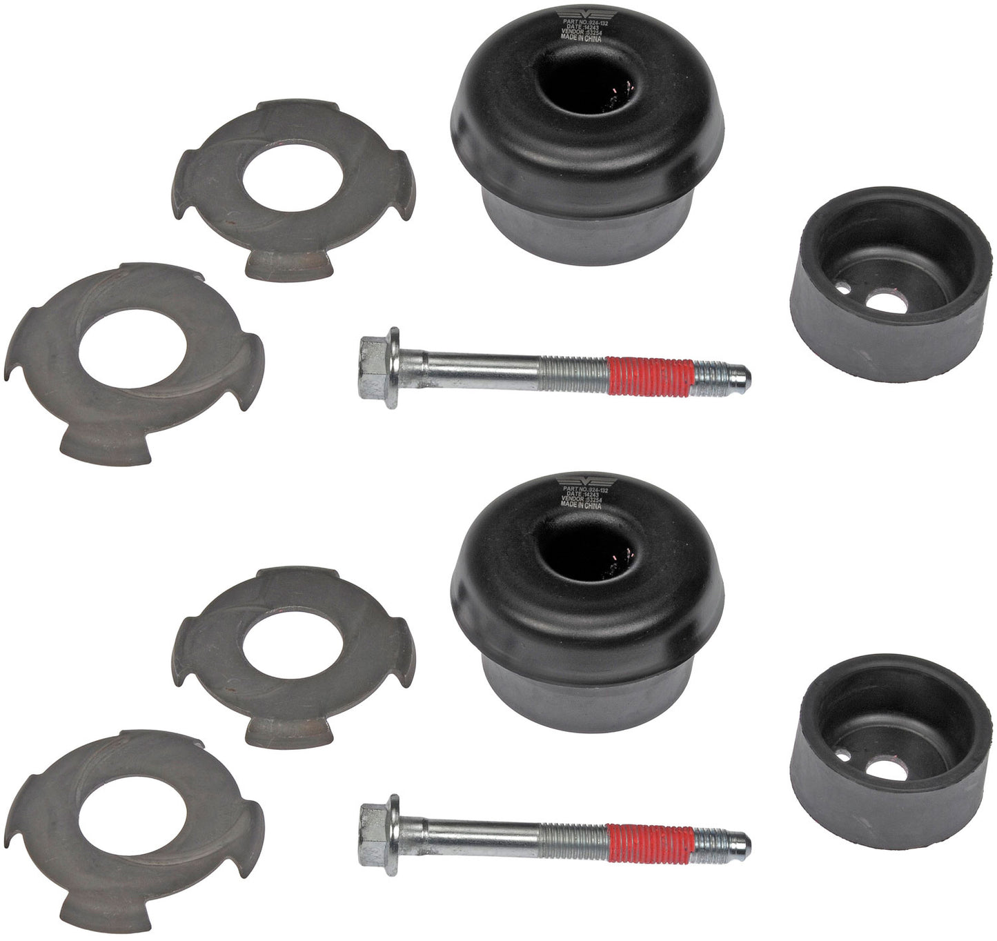 Kit of 2 Body Mount Kits - Dorman# 924-132 Fits 07-14 Cadillac Chevrolet