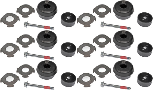 Kit of 6 BODY MOUNT Kits - Dorman# 924-133 Fits 07-13 Avalanche Body Pos 2,3,5