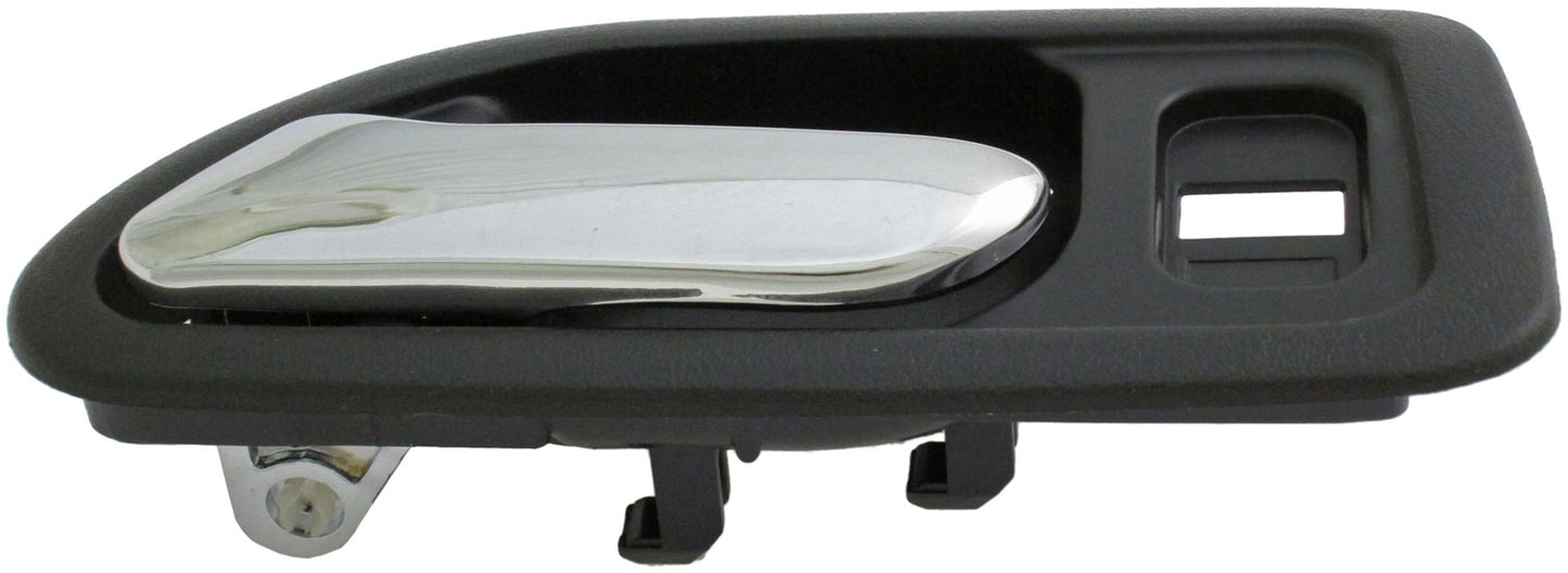 Interior Door Handle Front Left Chrome Black - Dorman# 92404