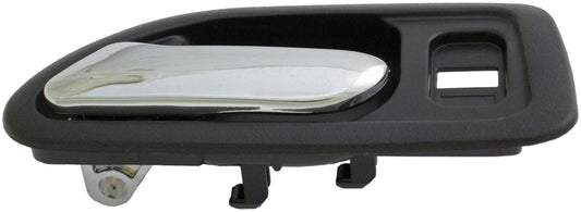 Interior Door Handle Front Left Chrome Black - Dorman# 92404