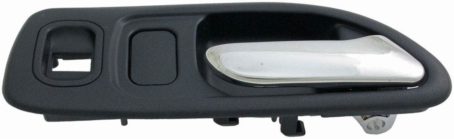 Int Door Handle Front Right w/ Power Window Hole Chrome Blue - Dorman# 92409