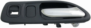 Int Door Handle Front Right w/ Power Window Hole Chrome Blue - Dorman# 92409