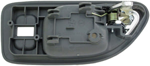Int Door Handle Front Right w/o Power Window Hole Chrome Light Gray - 92415