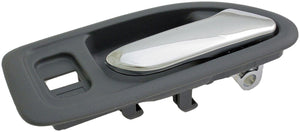Int Door Handle Front Right w/o Power Window Hole Chrome Light Gray - 92415