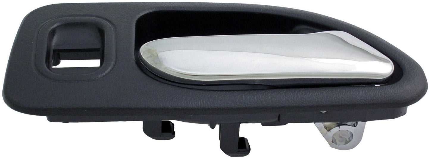Interior Door Handle Rear Right Chrome Black - Dorman# 92417