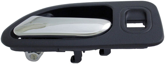 Interior Door Handle Rear Left Chrome Black - Dorman# 92418