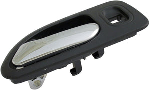 Interior Door Handle Rear Left Chrome Black - Dorman# 92418