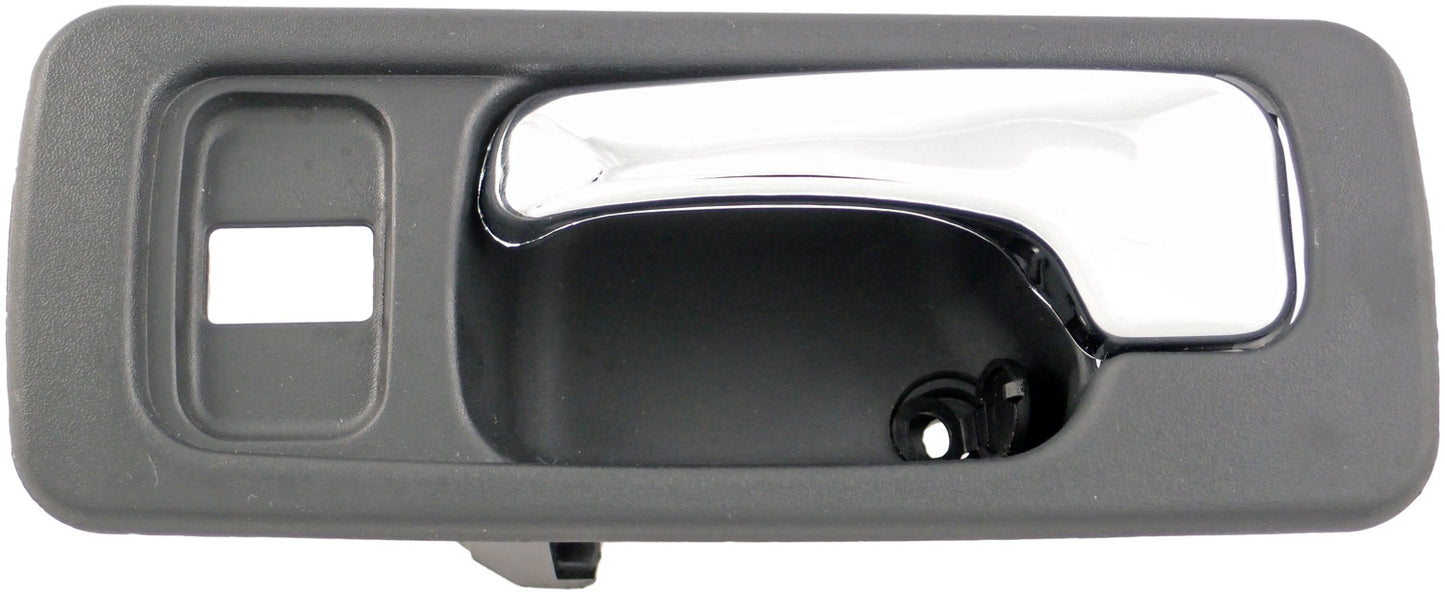 Interior Door Handle Front Left With Lock Hole Chrome Black - Dorman# 92429